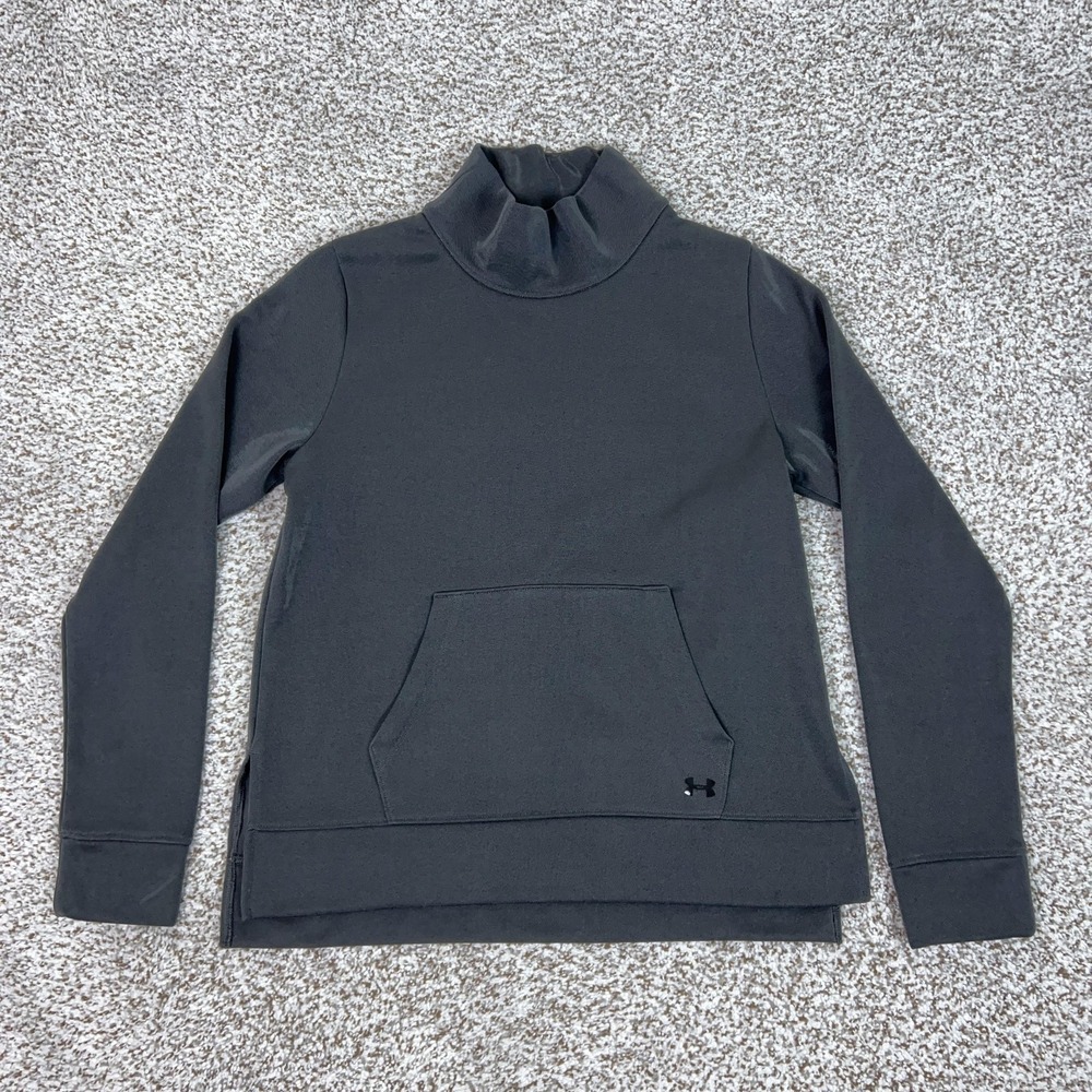 Under Armour Sweatshirt Womens‎ XS Black ColdGear Funnel Neck Sports Lounge Gym